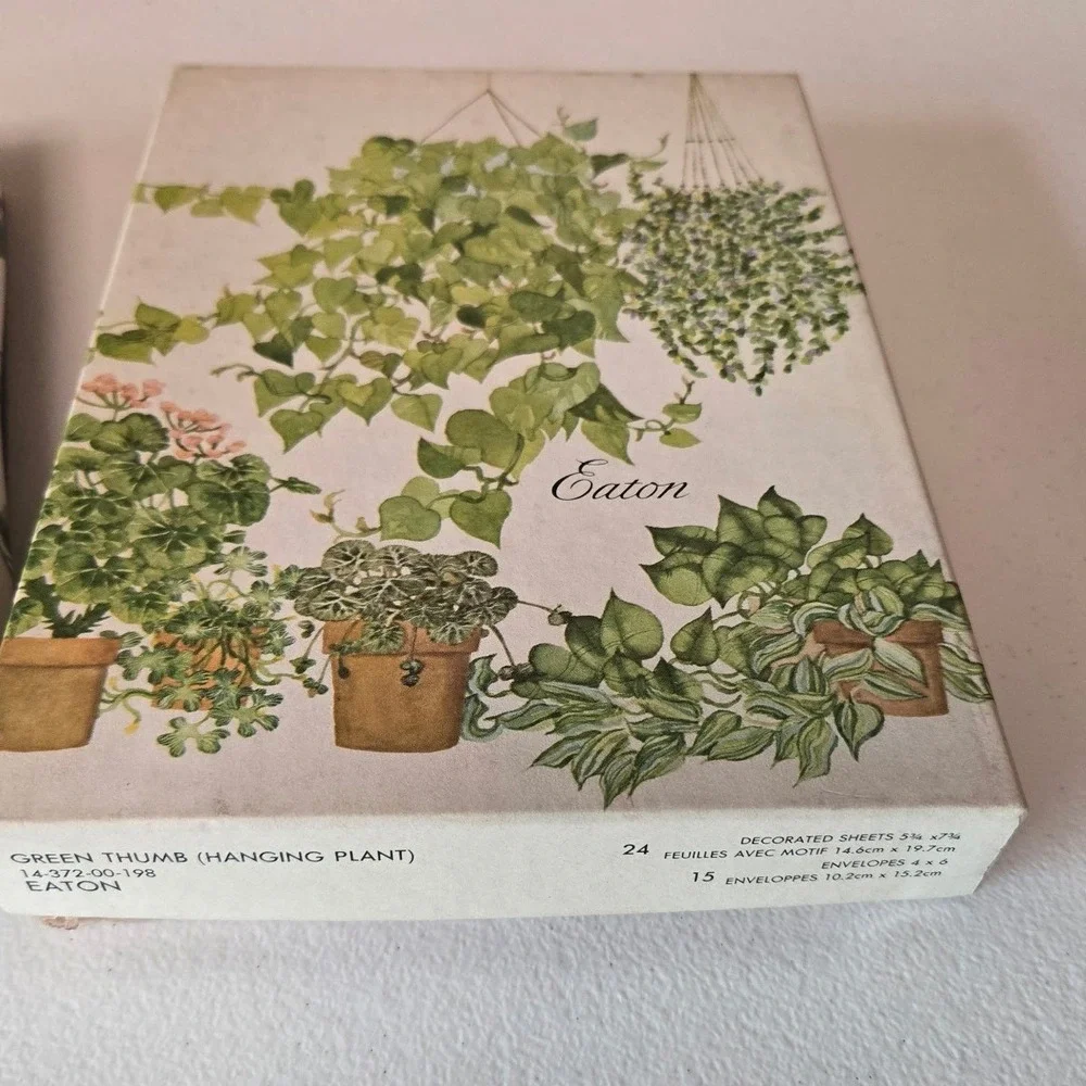 Vintage Botanical Stationery Lot Waverly Sweet Violets Eaton Houseplants Floral